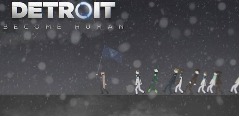 Detroit: Become Human - город Детройт с людьми