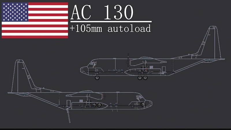 Боевой самолет AC 130 Gunship Пипл Плейграунд