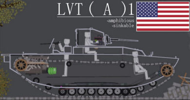 Плавающий танк LVT(A)(1) в игре Пипл Плейграунд