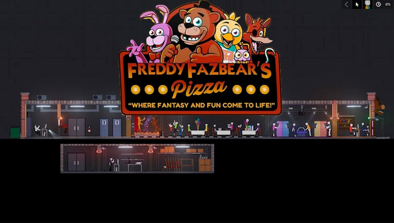 FNaF Movie pizzeria в игре Пипл Плейграунд