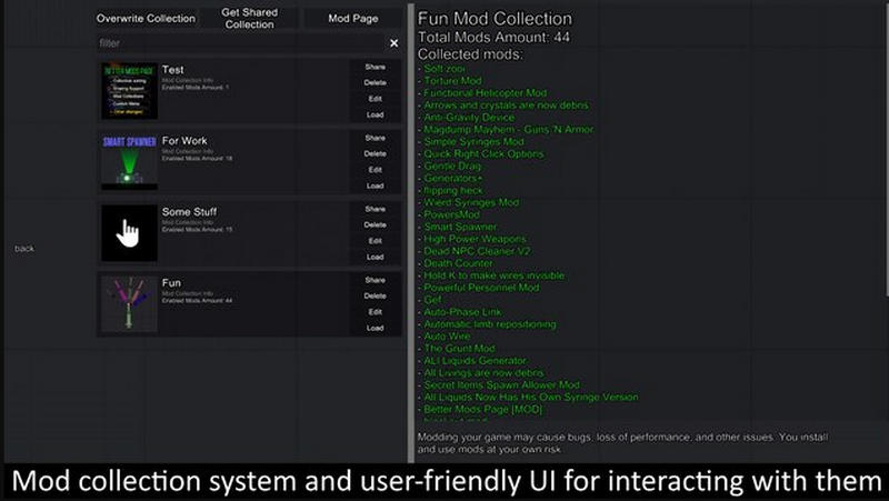 Better Mods Page в игре Пипл Плейграунд